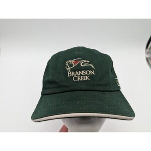 Branson Creek Troon Golf Hat Tom Fazio Signature Texace Green Adjustable Cap